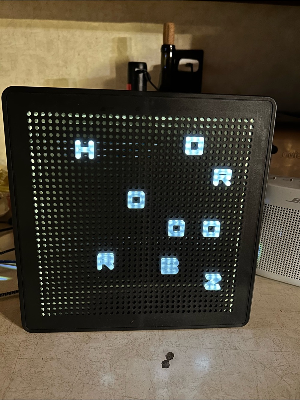 LED Pixel Art Display Board - Black with White by The Sharper Image